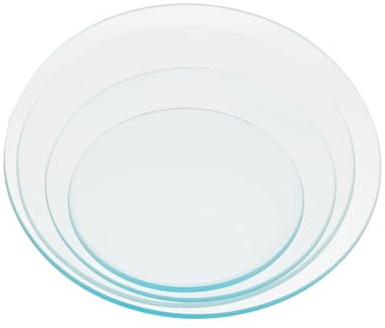 TOBBOMEY 4pcs Verres de Montre en Verre Épais pour Laboratoire, Haute Transparence et Multifonctionnels, Accessoires de Verrerie pour Usage en Laboratoire