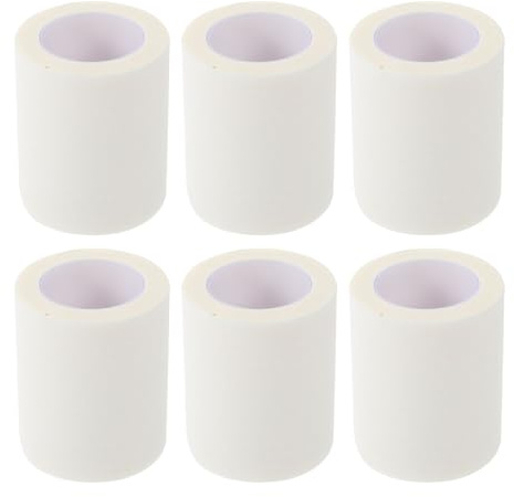 Toyvian 6 Rolls Breathable Paper Tapes Non-Woven Medical Adhesive Tapes for Gauze Fixing Easy to Tear and Use for Scenarios