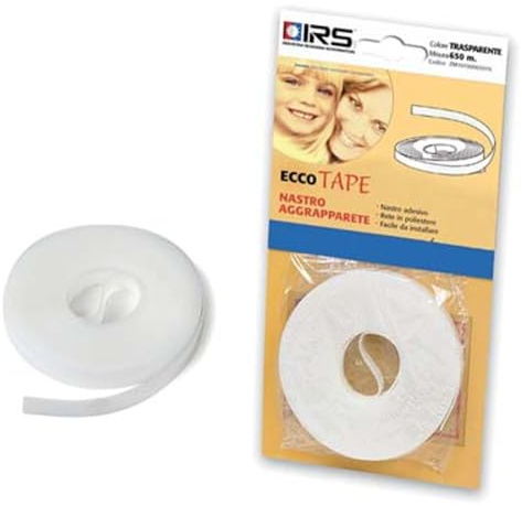 2PZ NASTRO AGGRAPPA ZANZARIERA CLARISSA TAPE SELF IRS ADESIVO BIANCO ML 5 X RETE FIBRA