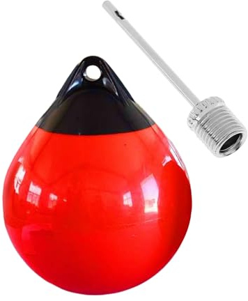 Wisylizv Marine Bootsfender - UV-beständige PVC Aufblasboje mit Ankerverbinder | Säure/Alkali-beständige Aquakultur A25 | für Yachten, Segelboote und Marinas, 25x30cm, 750g