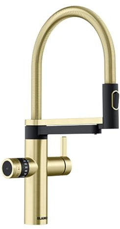 BLANCO drink.soda EVOL-S Pro | Robinet de cuisine Soda en or satiné | Eau refroidie en silencieuse, moyenne et gazeuse | Avec application | Mousseur d'eau | Réglage de la quantité Click & Touch | [16