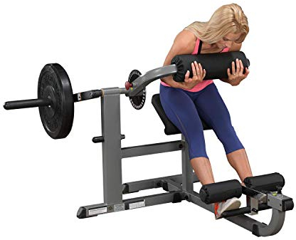 Body-Solid GCAB-360 Bauchtrainer & Rückentrainer mit Gewichten, 30mm (Hantelscheiben Guss)