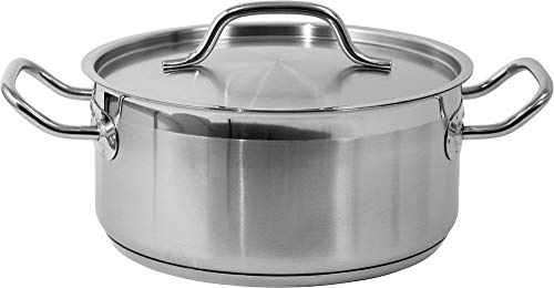 Yato yg-00041 – Low Stockpot W/Lid SS 24 x 11 cm 5L