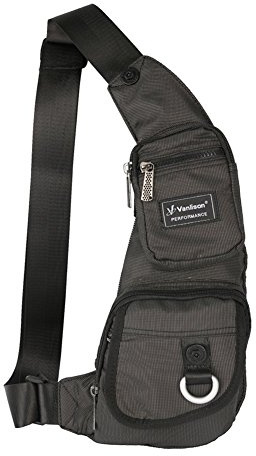 Vanlison Nylon Crossbody Sling Bag Backpack Chest Shoulder Bag for Men Women