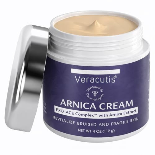 SKINTENSIVE Arnica Bruise Cream for Thin Skin - Moisturizing Arnica Cream, Vitamin K C and E, Skin Renewal, 4 Oz