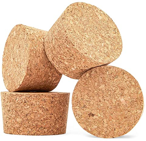 Größe #34 konische Korkstopfen (6,4 cm, 4 Stück)