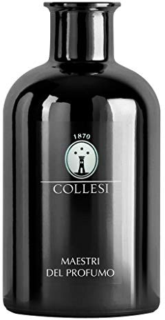 Collesi Bottiglia per Fragranze 500 ml - Bottiglia di vetro - Colore Nero metallizzato - Spessore con effetto specchio - Elemento Decorativo - Made in Italy