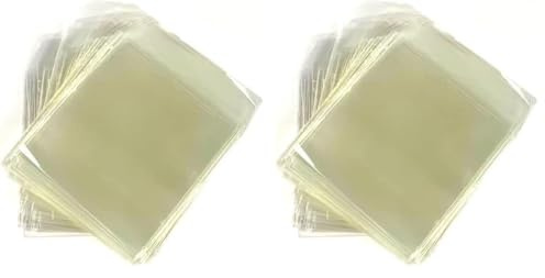 tempo di saldi 100 Bustine per CD E Dvd Trasparenti in Plastica PVC con Aletta di Chiusura (Confezione da 2)