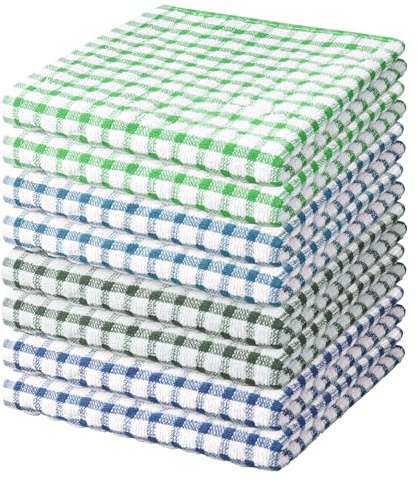 Nialnant 8 Pcs Kitchen Dish Rags,100% Cotton Soft Absorbent Quick Drying Dish Cloths for Kitchen,Washing Dishes,Cleaning rags-11 x 11In