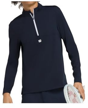 WILSON Herren Elevate Performance 1/2 Zip Sweatshirt XL, Classic Navy, XL