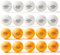 Tokaneit 20 Stück Tischtennisball, Poly 40+ Qualität, Gemischte Farben, Trainingsball, Hochwertige ABS-Trainingsbälle, Extrem Robust für Innen- und Außen-Tischtennisplatten, Wettbewerb und Spiel