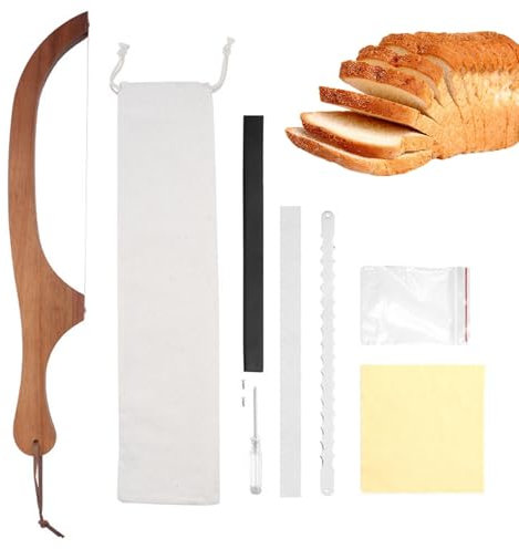 Brotbogensäge,Brotbogenschneider,Brotteigschneider aus - Edelstahl-Sandwich-Toastsäge, gezahntes, abnehmbares Teigschneidewerkzeug für Brot, Kuchen