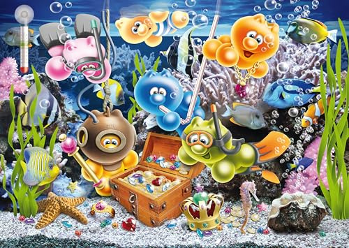 Ravensburger Puzzle Gelini im Unterwasserspaß - 1000 Teile Puzzle | 1000 Teile Gelini Puzzle, Erwachsenenpuzzle, Geschenk für Frauen und Männer