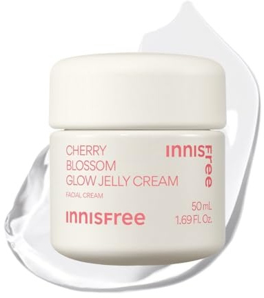innisfree - Crème Gel Éclat Hydratante Cerisier en Fleurs - 50ml | Hydratation immédiate, effet glass skin, Niacinamide et Bétaïne, Peaux mixtes à grasses, Cosmétique Coréen
