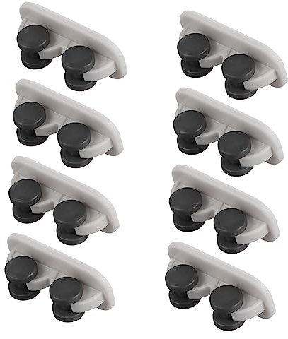 DIYEAH 8pcs Furniture Adhesive Casters Storage Box Wheels Unidirectional Pulley Rollers for Home Storage Bins Easy Move