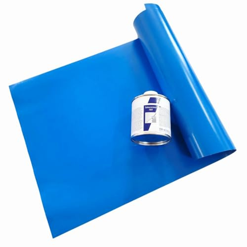 Jehapro Reparaturset Für Pools und mehr gewebeverstärkte Folie Poolfolie Planenflicken (1st. 33x67cm + 250ml Kleber)