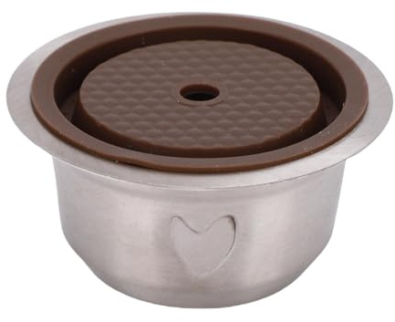 MENDUNER Boîtier Filtrant Réutilisable pour Capsules de café, pour Machine, Brosse à Cuillère en Acier Inoxydable pour Brassage personnalisé (150ML)
