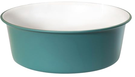 Beaupretty Lavabo en Plastique Vert et Blanc Moyen, Bassin de Trempage Polyvalent Pieds Visage, Bassin de Lavage Multifonction pour Salle de Bain, la Cuisine et Camping, Bac de Nettoyage