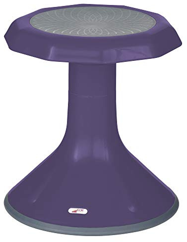 ECR4Kids ACE Active Core Engagement Wobble Stool, 15-Inch Seat Height, Flexible Seating, Eggplant