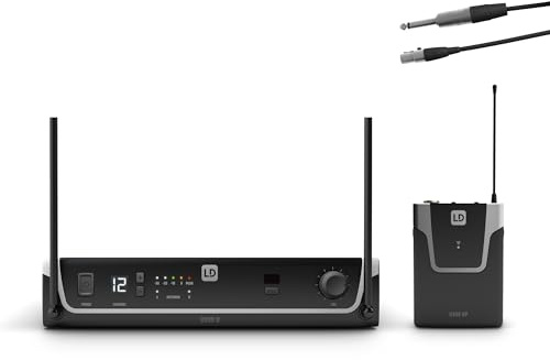 LD Systems U308 BPG - Sistema per Radiomicrofono con Bodypack e Cavo per Chitarra - 823 - 832 MHz + 863 - 865 MHz