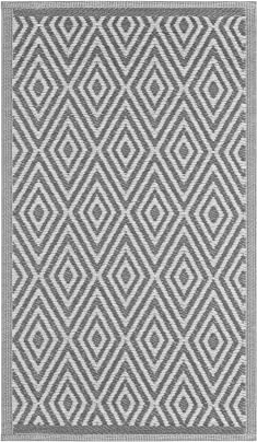 JEMIDI Alfombra Exterior para terraza, 90 cm x 150 cm, para balcón, jardín, Exterior, Color Gris