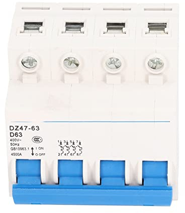Disyuntor Miniatura 4P 63A AC 400V con Protección contra Sobrecarga y Cortocircuito for Instalaciones Industriales y Residenciales