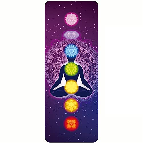 FANSU Tragbare Reise-Yogamatte 1,0mm Dick Faltbare Gymnastikmatte, Weich Leicht Übungen Trainingsmatte für Yoga, Pilates, Bikram, Stretching, Training und Bewegung