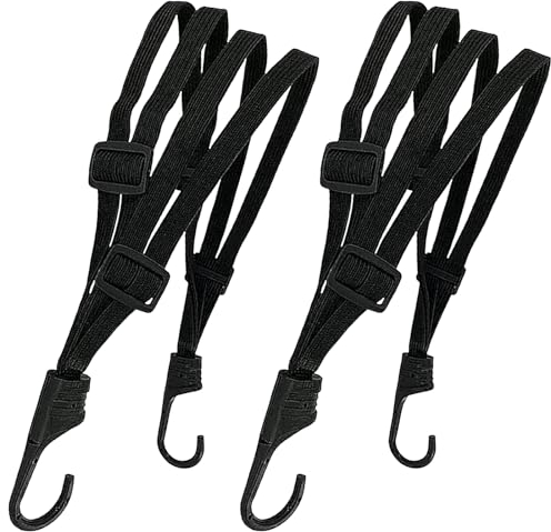 KERANEET 1 Pièces Filet Casque Moto 2 Pièces Sangle Bagage Elastique Sangle élastique Moto Conception réglable pour Vélo Moto Net Moto Filet Transport pour Fixer Casque Bagage Sac