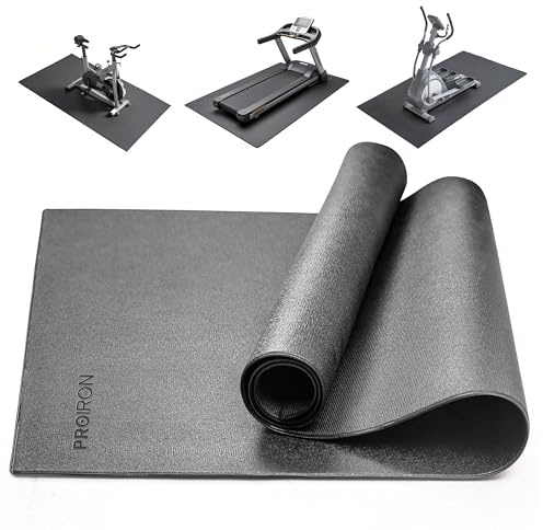 PROIRON Heavy Duty Exercise Equipment Mat, Non-slip Noise Reduction Floor Protector Mat for Treadmills, Bikes, Rowers, Cross Trainers and Other Gym Equipment