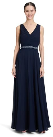 Vera Mont Damen Abendkleid mit Plissee Night Sky,42