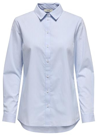 JdY Camiseta de Mujer Jdymio L/S WVN Noos, Color Azul., 36