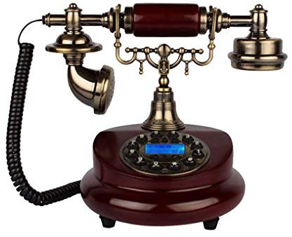TSMBIKE Téléphone rétro en résine, téléphone Fixe de Luxe pour la Maison, sans Support de Batterie, 251521cm