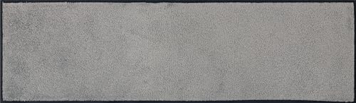 Wash+Dry Fußmatte, Cool Grey 35x120cm, innen und außen, waschbar, grau