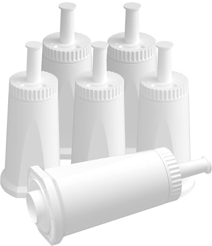AQUALTRA Filtre à Eau Pour Café Compatible avec pour Filtre à Eau Express Pro BES008, SES008/SES810/SES875/SES880/SES920/SES980/SES990 (6 Pièces)