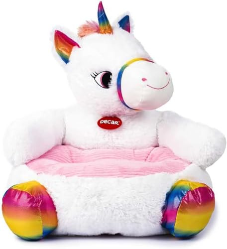 VARZI Poltrona In Peluche Unicorno 50cm 1956