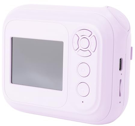 PUSOKEI Fotocamera Digitale con Stampa Istantanea da 48 MP |Fotocamera Carina con Zoom 1080P HD 6X con Gioco MP3 per Regali di Compleanno (PURPLE)