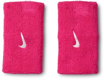 NIKE Swoosh Tennis lange Manschetten Double Wide Pink 1 Paar