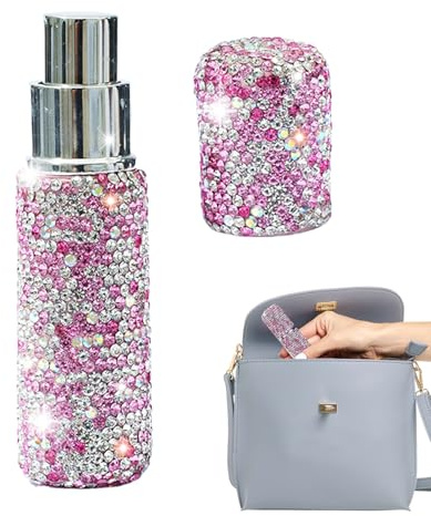 Atomizzatore di profumi da viaggio - BOCHTRO SPRONTI MINI RIMTABILI RIFILATABILE da 10 ml con custodia glitter | Distributore di olio di fragranza tascabile per donne, bottiglia di riutilizzo cosmetic