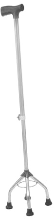 SOESFOUFU Leichter Gehstock für Senioren aus Aluminiumlegierung mit Ergonomischem Design und Stärkerem Griff Verstellbar rutschfeste Vierfuß Basis für Spaziergänge