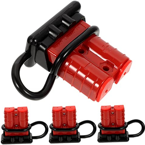 Alipis Connettore Rapido Batteria Rosso in PC e Gomma 4 Pezzi