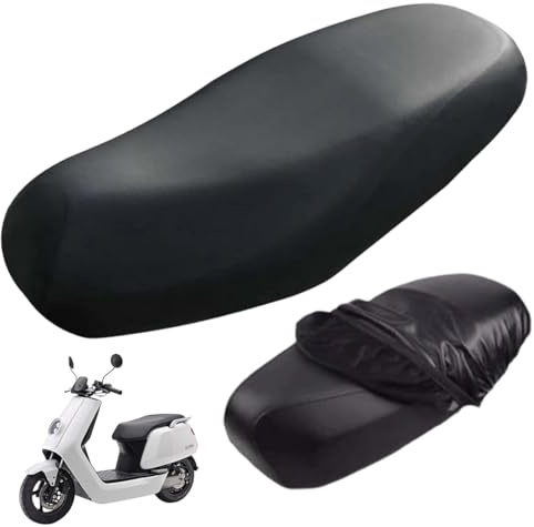Funda Asiento Moto Impermeable, 1 artículo Funda Asiento para Scooter Universal Ajustable Antideslizante, Antideslizante/Anti-Rasgón, Para La Mayoría de Motocicletas,Vehículos