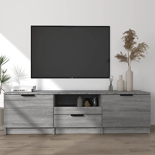 HETFTJN Sonoma - Mueble para TV, 140 x 35 x 40 cm, de madera, diseño moderno, resistente, para TV, consola de videojuegos, salón, dormitorio