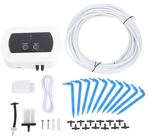 di irrigazione a goccia Smart WiFi Controllo BT APP Irrigatore automatico per 10 piante in vaso Portata 400 ml/min IP65 Regolazione temporizzazione impermeabile Programmabile Uso