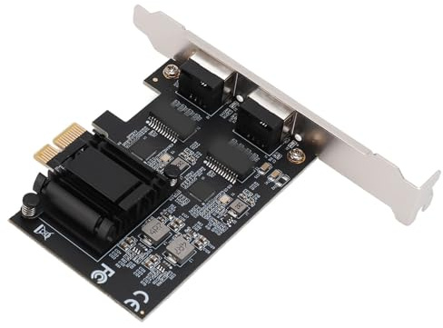Jopwkuin Tarjeta de Red PCIe Gigabit 2,5GBase T RTL8125B Adaptador Ethernet de Doble Puerto de 1000Mbps, Detección Automática de Energía para Wake On LAN