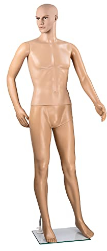Schaufensterpuppe Schneiderpuppe Puppe männlich Mann 185 cm mit Standplatte
