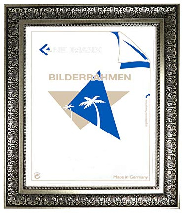 Barockrahmen Silber verziert, 675 ARG, Wechselrahmen, 30x40 cm