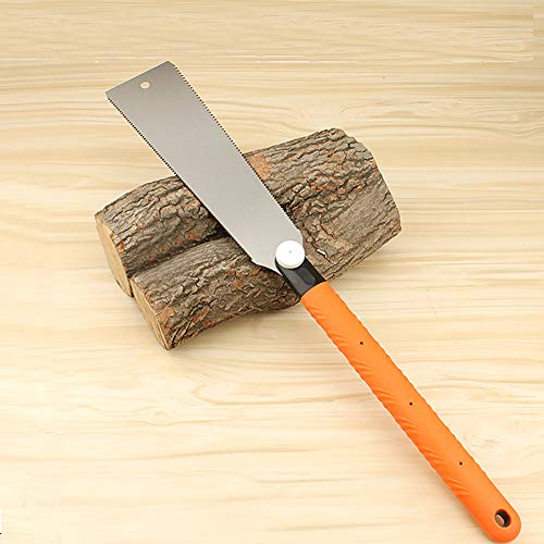 Futaikang Japanische Doppelblatt-Feinsäge 58 cm, Dreifach-Schnell-Handsäge mit Doppelzahnklinge für Fein- und Grobschnitt