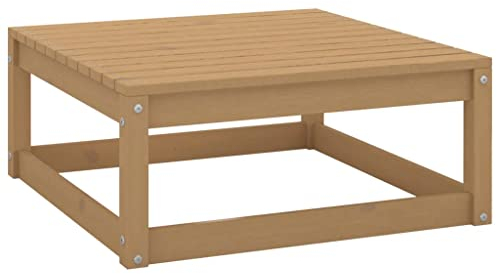 vidaXL Gartenhocker, Modular Gartenmöbel Lounge, Sitzhocker Hocker für Garten Terrasse Balkon, Holzhocker Fußhocker, Honigbraun Massivholz Kiefer