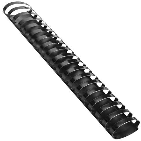 HOUYEE 2 Inch Plastic Binding Comb 19 Ring, 450 Sheet Capacity, Letter Size Black Comb Binding Spines (10 Pack)
