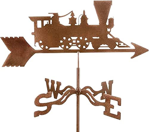NOALED Girouette en métal croisé, originalité Indicateurs de Direction du Vent avec revêtement antirouille pour Jardin extérieur, Toit, Paddock, décoration
